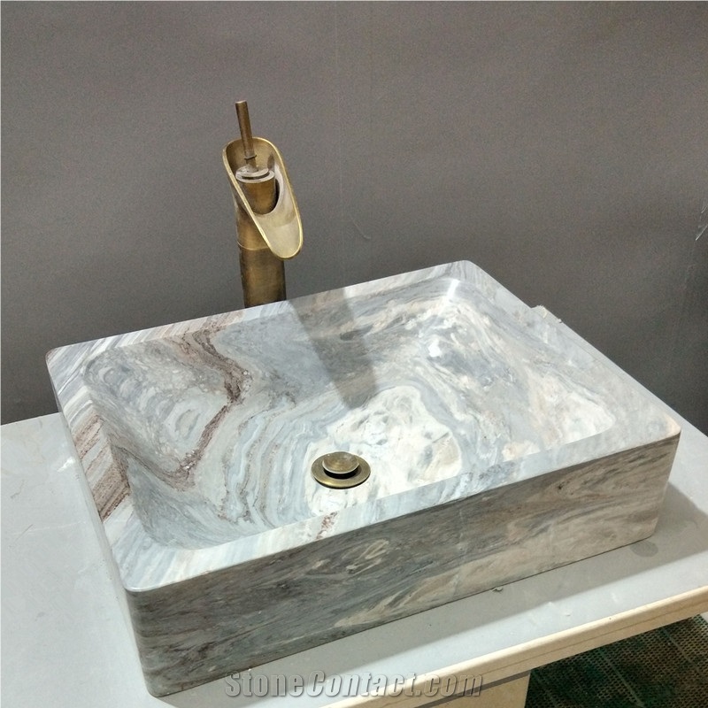 Blue Onyx Basin,Blue Onyx Wash Bowl, Stone Sink