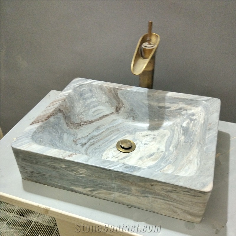 Blue Onyx Basin,Blue Onyx Wash Bowl, Stone Sink