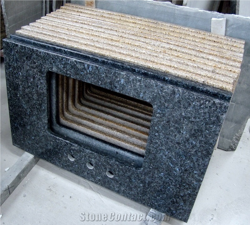 Blue Pearl Granite Countertop, Blue Granite Tops