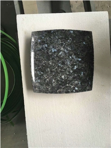 Blue Pearl Granite Plate Dishes Round Trays