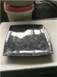 Blue Pearl Granite Plate Dishes Round Trays