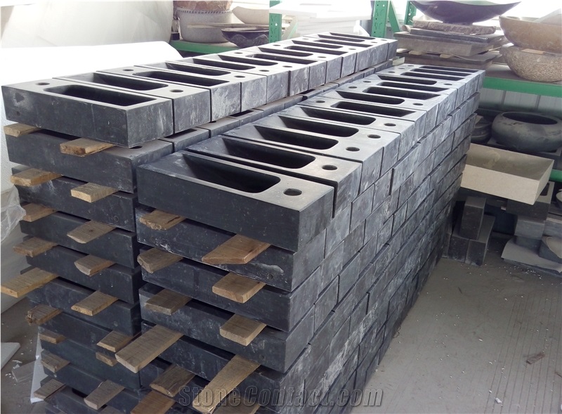 Bob Black Basalt Console Sinks,Black Basalt Basins