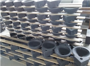 Bob Black Basalt Console Sinks,Black Basalt Basins