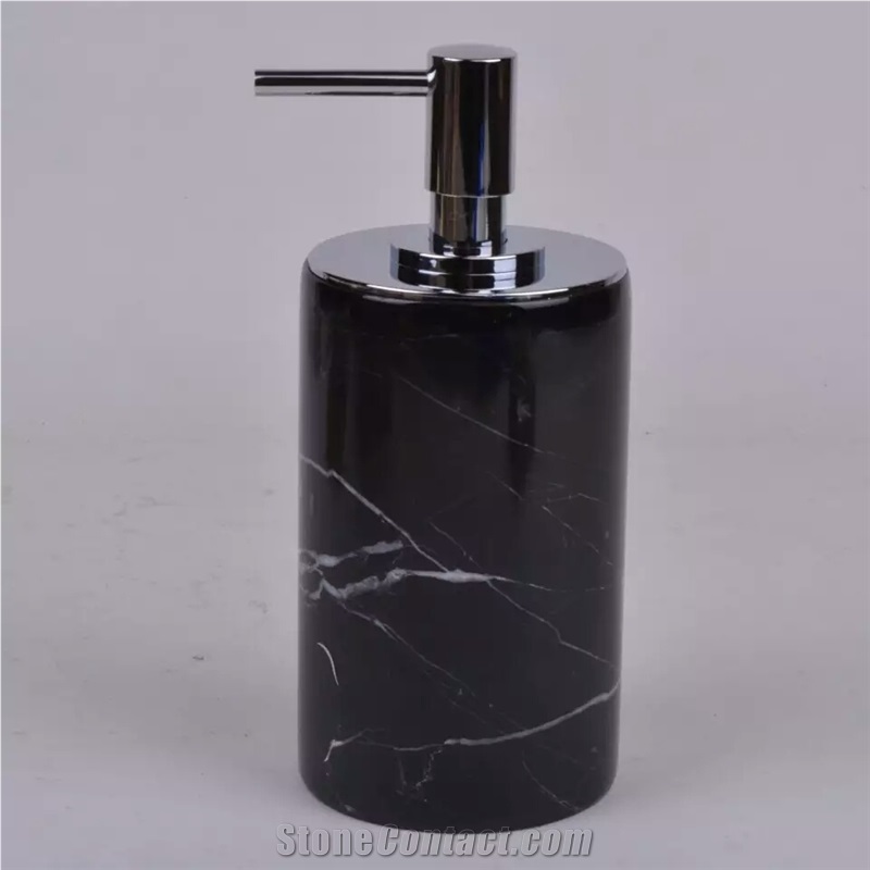 China Black Marble Bath Accessories,Stone Bath Set