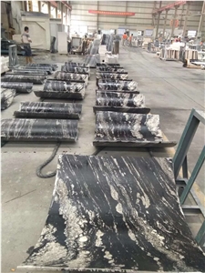 China Fantasy Granite Column Black Granite Column