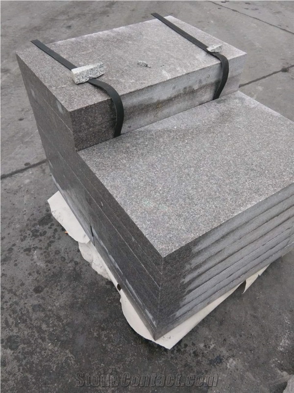 China G606 Pink Granite Flamed Paver Stone