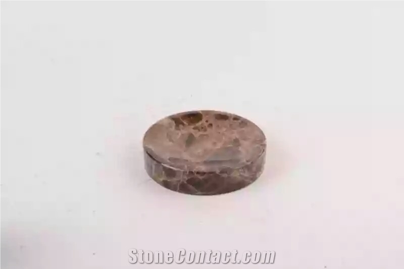 Chstone Dark Emperador Marble Bath Accessories