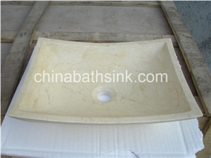 Cream Marble Sinks, Nature Stone Bathroom Basins