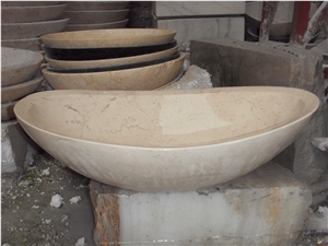Cream Travertine Bath Sinks Travetine Oval Sinks