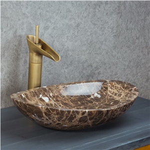Dark Emperador Marble Sinks.Marble Basins and Sink