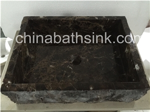 Dark Emperador Marble Sinks.Marble Basins and Sink