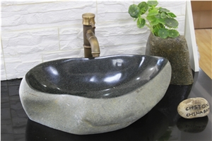 Dark Riverstone Bathroom Vessel Sinks Wash Basin