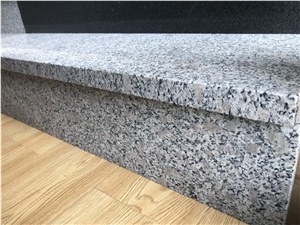 G383 Pearl White Granite Honed Standard Steps