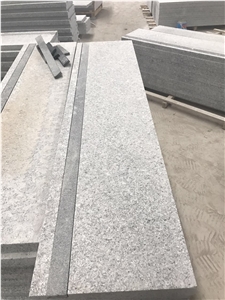 G654 Flamed Step , Padang Dark Outdoor Staircase