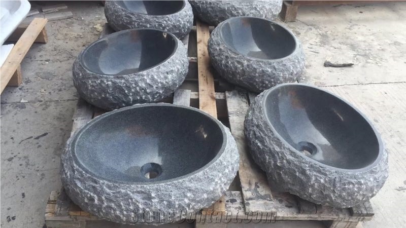 G654 Granite Wash Basins,Granite Sinks,Stone Basin
