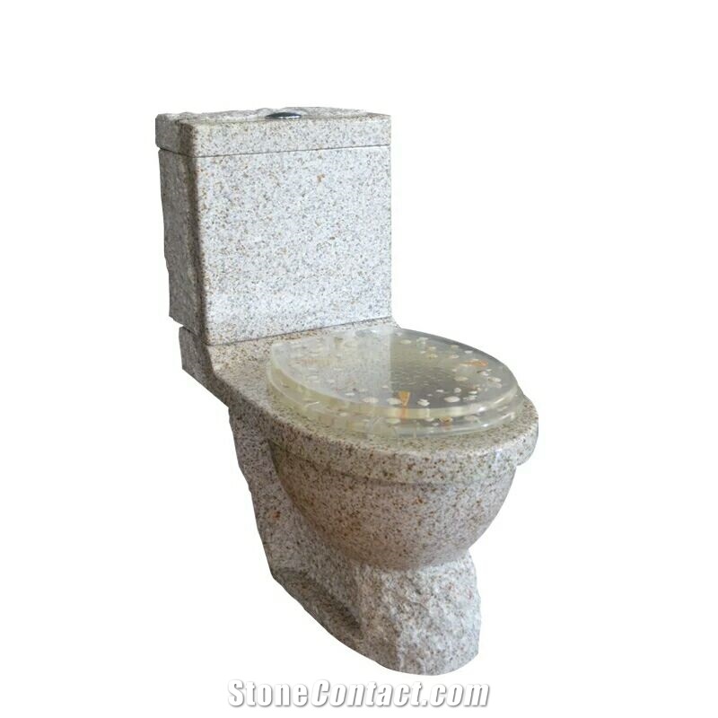 G682 Yellow Rusty Granite Toilet Stone Toilet