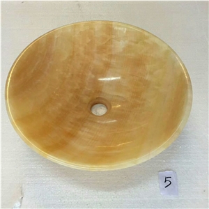Honey Luxury Onyx Bathroom Round Wash Basin