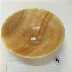 Honey Luxury Onyx Bathroom Round Wash Basin