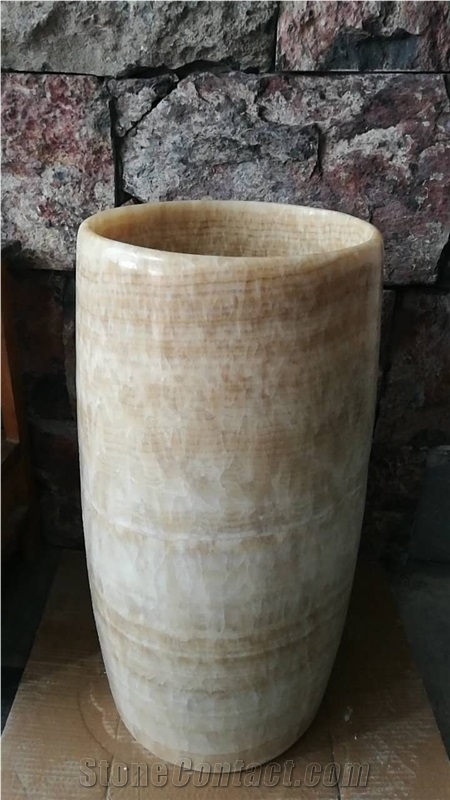 Honey Onyx Pedestal Sinks,Honey Onyx Wash Basins