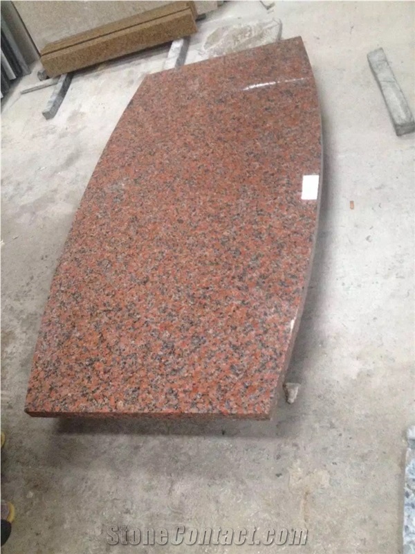 Maple Red Granite Tops Work Top Kitchen Countertop