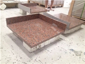 Maple Red Granite Tops Work Top Kitchen Countertop