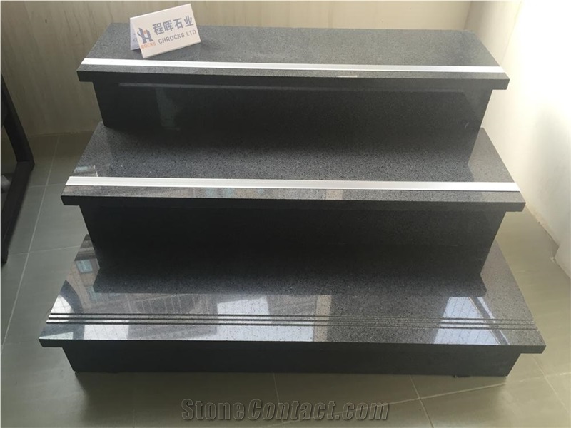 Pandang Dark Grey G654 Granite Step Staircase
