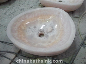 Pink Onyx Sinks, Pink Onyx Basins, Onyx Wash Basin