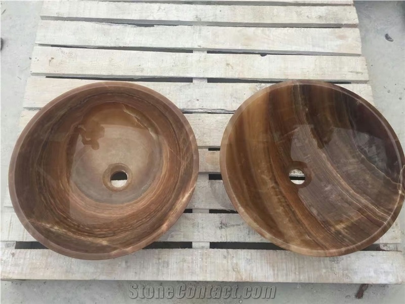 Red Onyx Sinks, Onyx Round Sink, Onyx Wash Bowls