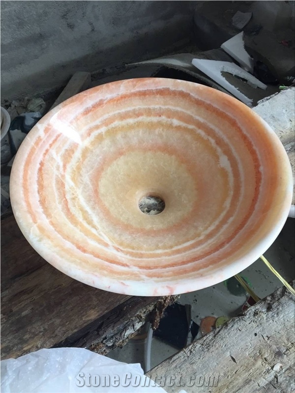Ruby Onyx Sink,Honey Onyx Basins, Stone Sinks