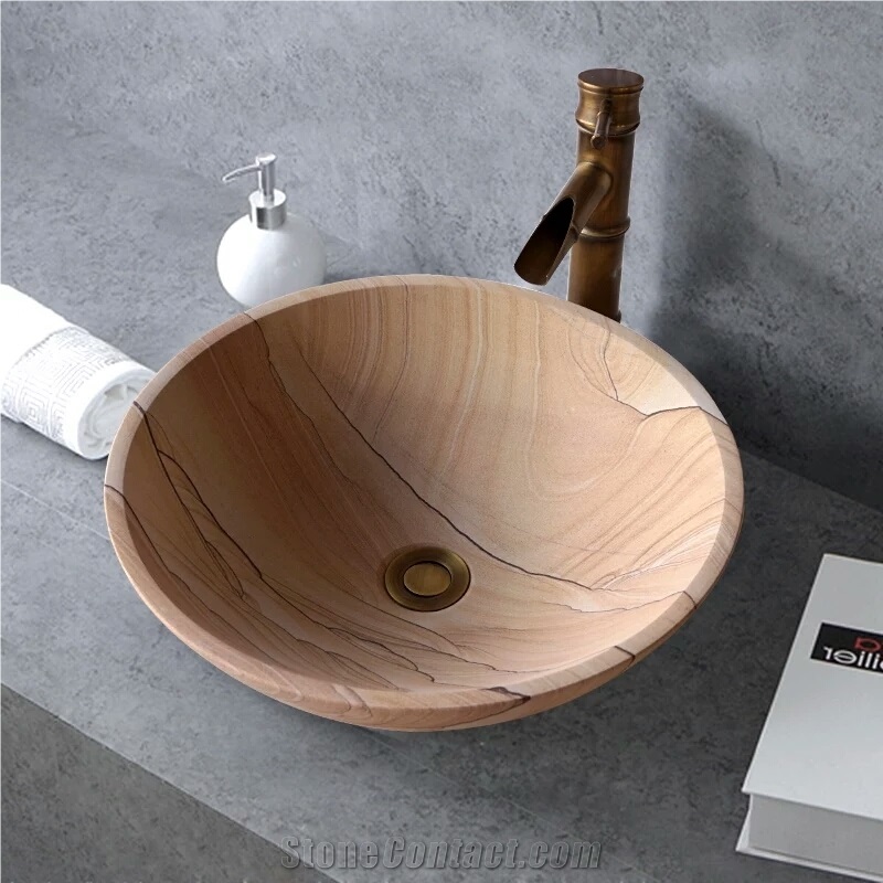 Sandstone Sinks, Yellow Sandstone Bathroom Basins