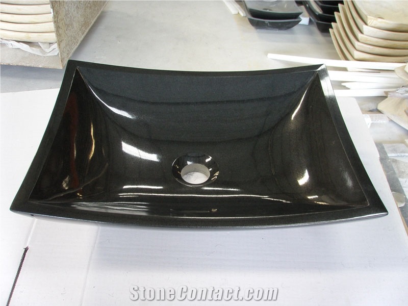 Shanxi Black Granite Sinks,Black Granite Basins