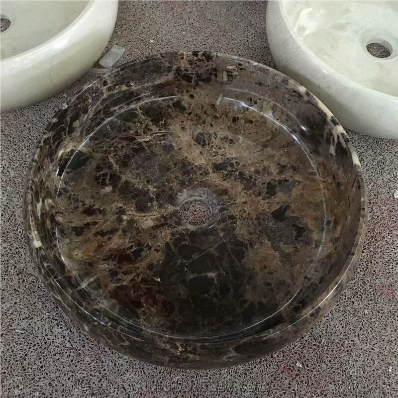 Turkish Coffee Round Sinks,Coffee Marble Basins
