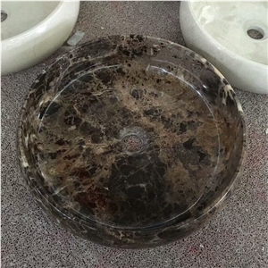 Turkish Coffee Round Sinks,Coffee Marble Basins