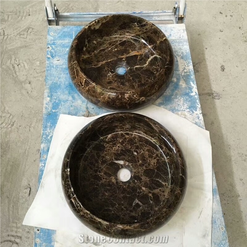 Turkish Coffee Round Sinks,Coffee Marble Basins