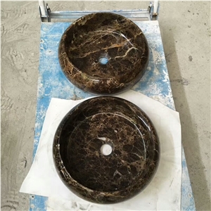 Turkish Coffee Round Sinks,Coffee Marble Basins