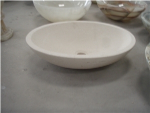 White Limestone Vessel Sinks,Limestone Basins,
