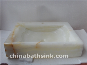 White Onyx Art Sinks,Marble Basins,Stone Wash Bowl