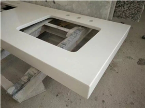 White Quartz Stone Vanity Top Quartz Standard Tops