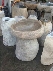 Yellow Riverstone Pedestal Sinks Standing Basins Yellow Riverstone Pedestal Sinks Standing Basins