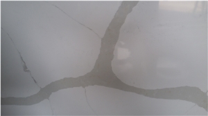 Calacatta Nuvo White Quartz Slabs &Tiles For Floor