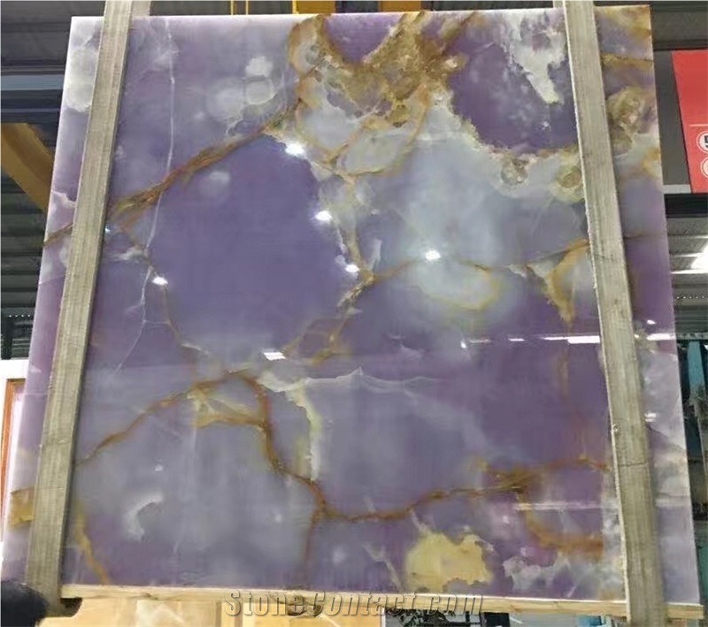 Iran Purple Lilac Onyx Polished Slabs for Floor