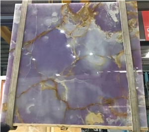 Iran Purple Lilac Onyx Polished Slabs for Floor