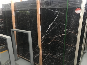 Nero Port Laurent Marble,Black Gold Slab & Tile