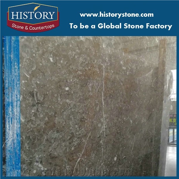 Moss Grey Marble Slab for Wall Cladding