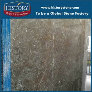 Moss Grey Marble Slab for Wall Cladding