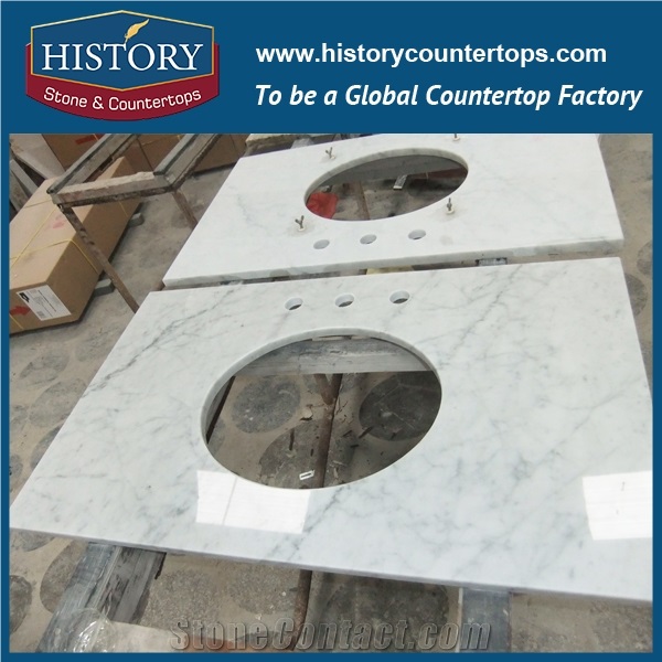 Precut Bianco Venato Carrara Marble Vanity Top