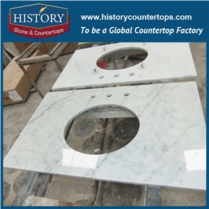 Precut Bianco Venato Carrara Marble Vanity Top