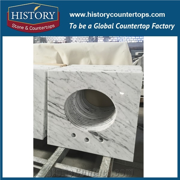 Precut Bianco Venato Carrara Marble Vanity Top