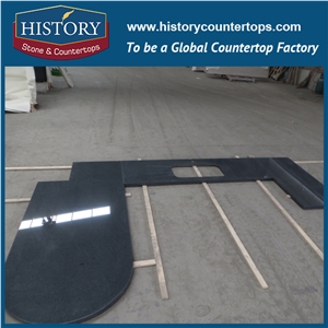 Prefab Grey Nero Black Granite Countertops Worktop