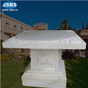 Luxury Stone Carved Marble Garden Table